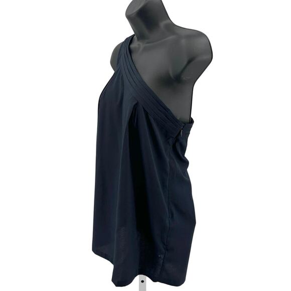 Banana Republic Blouse WMNS S Sleeveless One Shoulder Sheer Lightweight Tank-Top - Picture 4 of 8